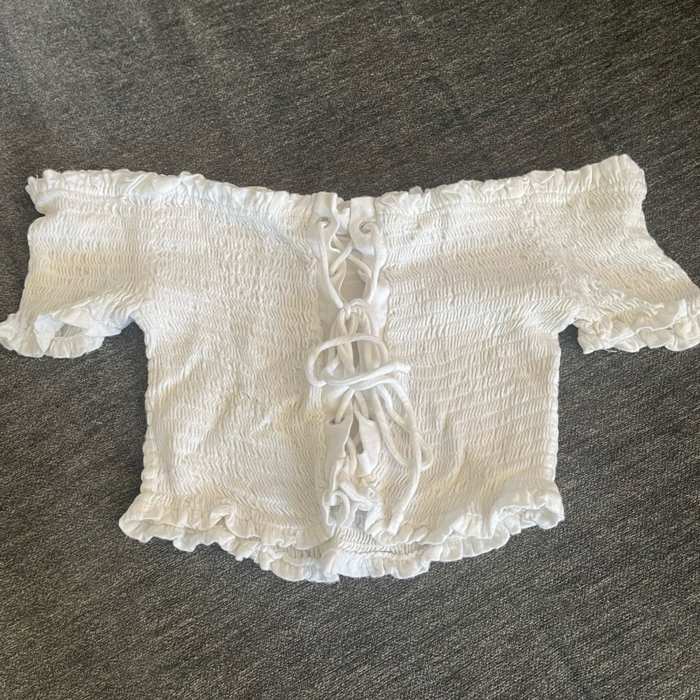 Cute white crop top